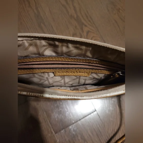 Calvin Klein Beige and Tan Crossbody Bag - Picture 5 of 7